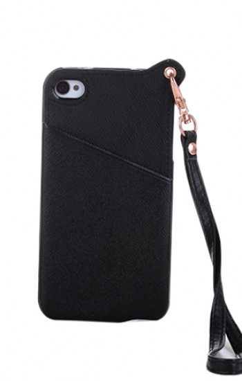 iPhone 4/ 4s BADI Kartlıklı Arka Kapak Siyah&hellip;