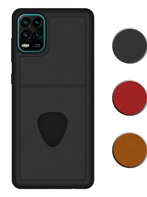 FitCase Xiaomi Mi 10 Lite Kılıf Proda Deri Tek Kartlık Cepli Kapak