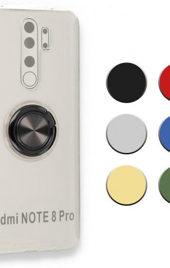 FitCase Xiaomi Redmi Note 8 Pro Kılıf Gross Ring Şeffaf Arka Kapak&hellip;
