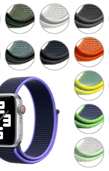 FitCase Apple Watch 38 40 41 mm Uyumlu Spor Loop Dokuma Kordon&hellip;