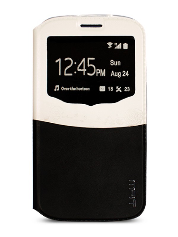 Samsung I9500 S4 MFIT Standlı Kılıf Siyah