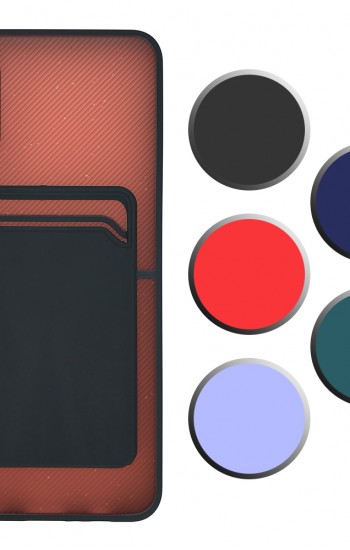 FitCase Samsung Galaxy A02 Kılıf Cardy Kartlık Cepli Mat Kapak&hellip;