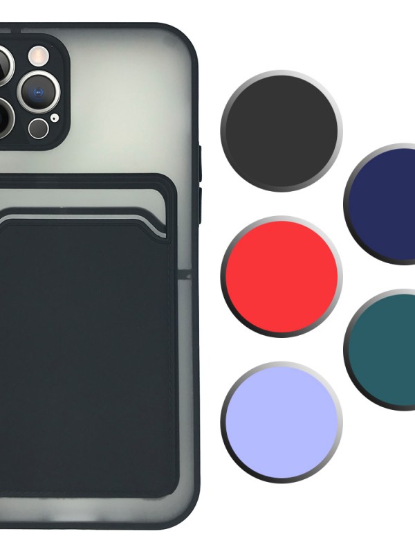 FitCase iPhone 12 Pro Kılıf Cardy Kartlık Cepli Mat Kapak&hellip;