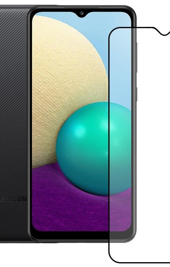 Bufalo Samsung Galaxy A02 Ekran Koruyucu 9D Temperli Cam - Siyah&hellip;