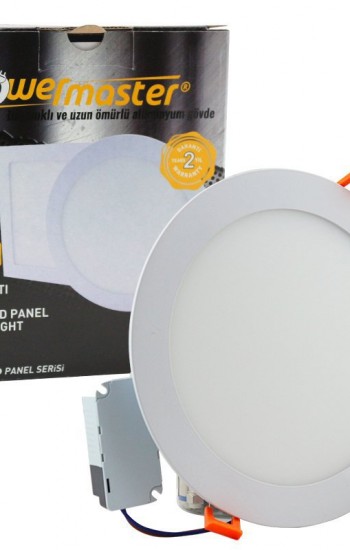 Powermaster 16109 Slim LED Panel Spot 6W 3000K Günışığı Sıva Altı&hellip;