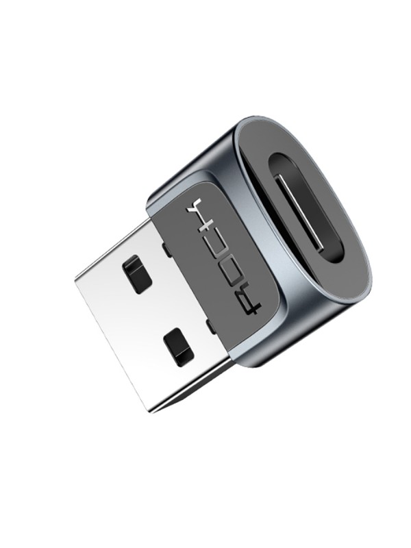 Rock Type-C to USB Adaptör OTG Dönüştürücü Adaptör Siyah