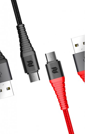 Rock Space Z9 Hi-Tensile Micro USB Şarj ve Data Aktarım Kablosu 120cm 2A&hellip;