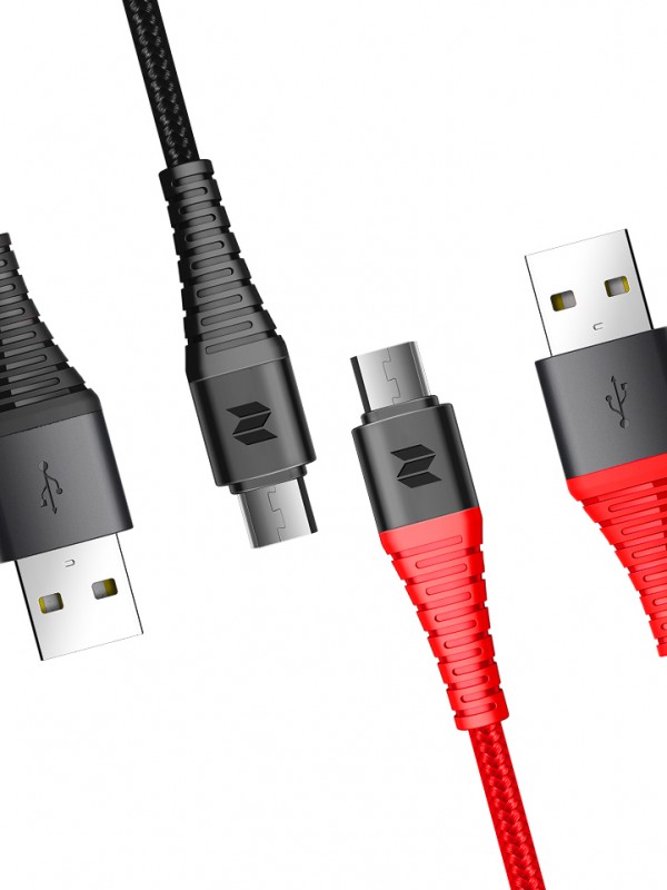 Rock Space Z9 Hi-Tensile Micro USB Şarj ve Data Aktarım Kablosu 120cm 2A