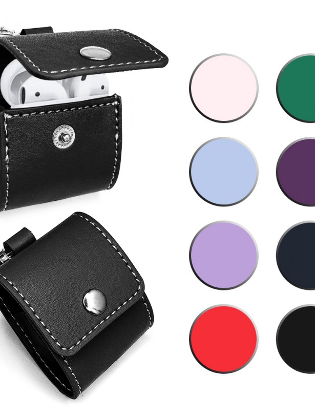 FitCase Apple AirPods 1/2 Kılıf Faux Kapaklı