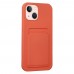 FitCase iPhone 13 Cardy Soft Kartlık Cepli Silikon Kapak