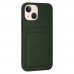 FitCase iPhone 13 Cardy Soft Kartlık Cepli Silikon Kapak