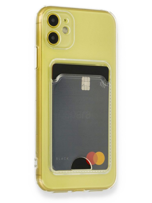iPhone 11 Kılıf Cardy Şeffaf Kartlık Cepli Kapak&hellip;