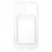 iPhone 11 Kılıf Cardy Şeffaf Kartlık Cepli Kapak