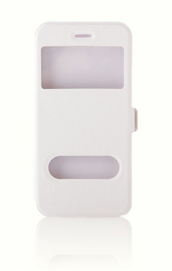 iPhone 6 Plus 5,5 inç Çift Pencereli Yan Kapaklı Kılıf Beyaz&hellip;