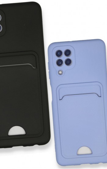 FitCase Samsung Galaxy A22 Cardy Soft Delikli Kartlık Cepli Silikon Kapak&hellip;