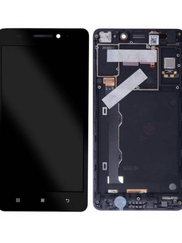 Lenovo A7000 Ekran LCD Dokunmatik Çıtalı - Siyah