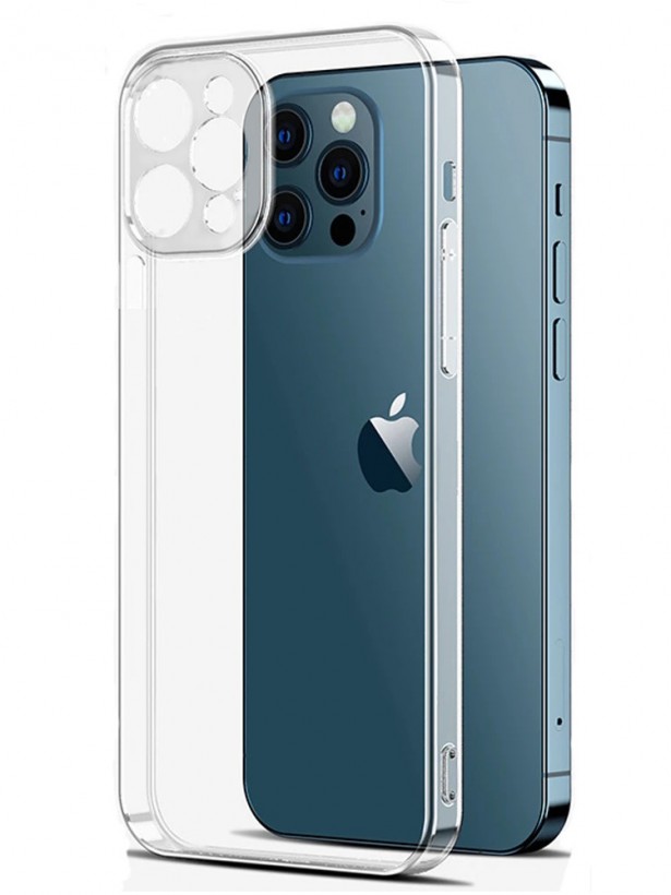 iPhone 13 Pro Kılıf Kamera Korumalı Silikon Kapak - Şeffaf