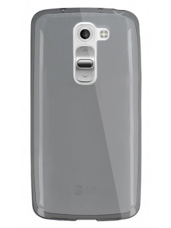 LG G2 Mini D610 Kılıf Soft Silikon Şeffaf-Siyah Arka Kapak&hellip;