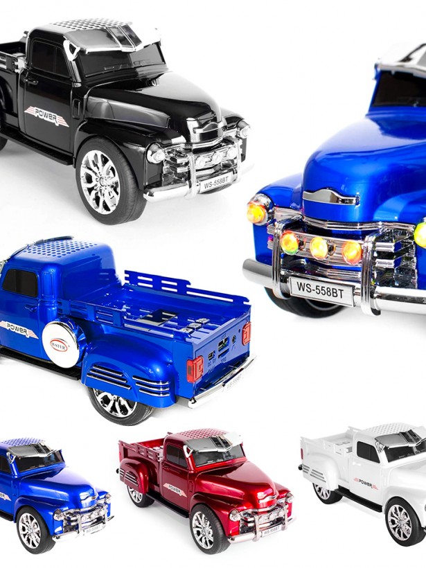 Wster WS-558BT Pikap Kamyonet Figürlü Kablosuz Bluetooth Hoparlör