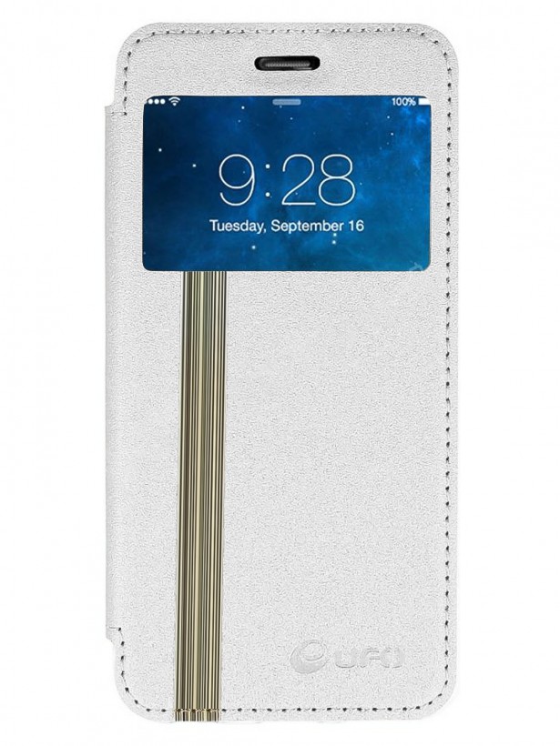 Samsung (I9190) S4 Mini Yan Kapaklı Standlı UFO Kılıf Beyaz