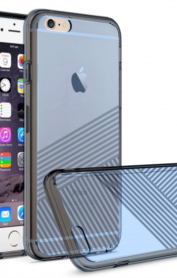 iPhone 6 Plus / 6s Plus PC Desenli Arka Kapak Gri&hellip;