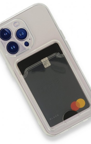 iPhone 13 Pro Max Kılıf Cardy Şeffaf Kartlık Cepli Kapak&hellip;
