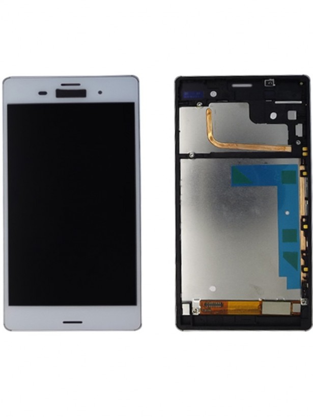 Sony Xperia Z3 Tek Hat D6603 LCD Ekran Dokunmatik Çıtalı Beyaz