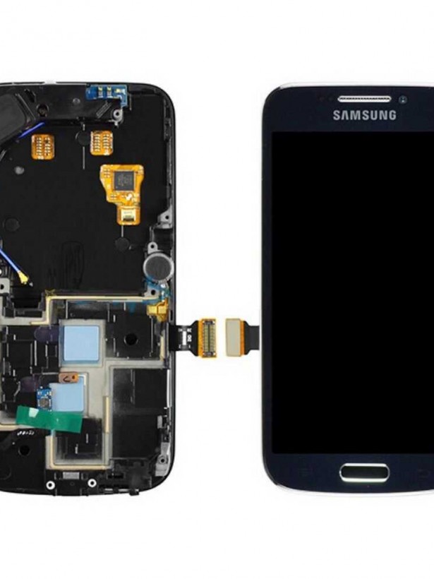 Samsung Galaxy S4 Zoom C101 LCD Ekran Dokunmatik Çıtalı - Siyah