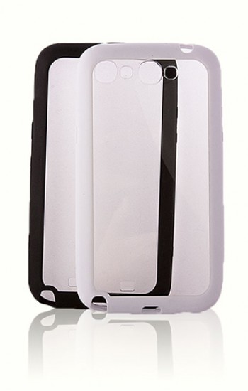 FitCase Samsung Note 2 N7100 Çerçeveli Soft Silikon Beyaz&hellip;