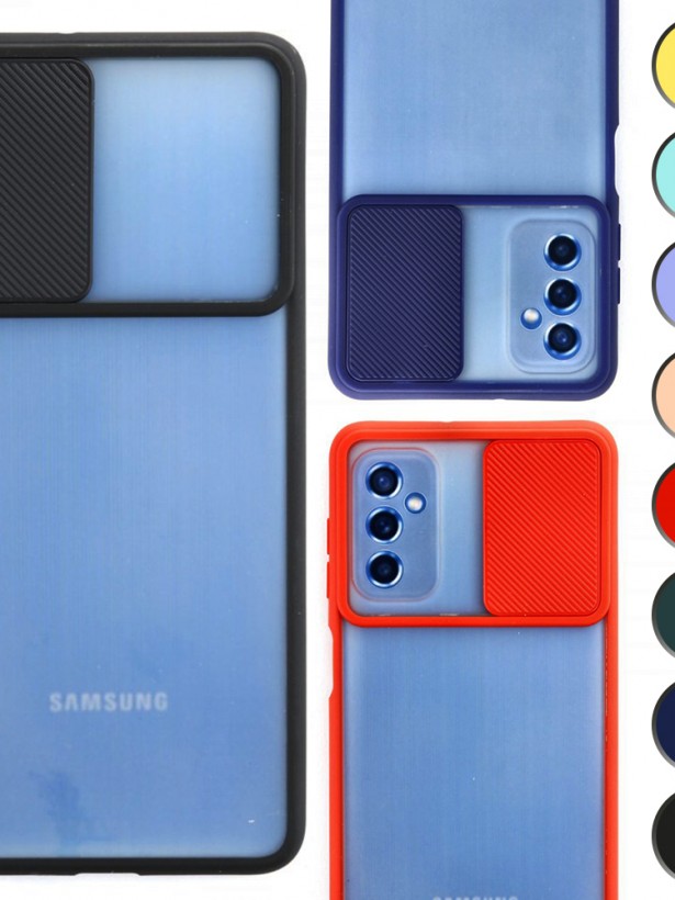 Samsung Galaxy M52 5G Kılıf Palm Kamera Koruma Kapaklı Silikon