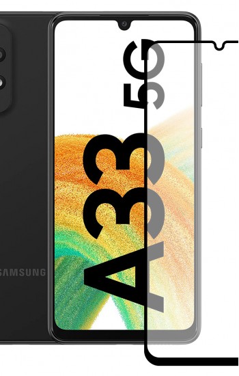 Bufalo Samsung Galaxy A33 5G Ekran Koruyucu 9D Temperli Cam - Siyah&hellip;