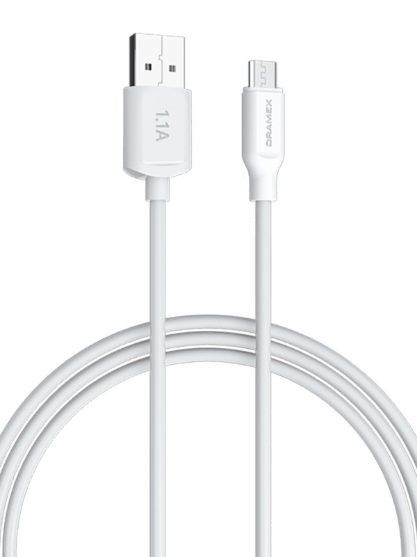 Dramex D11MK Micro USB Data/Şarj Kablosu 1.1A 1mt Beyaz