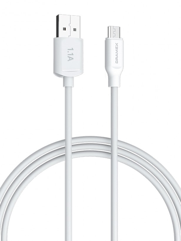 Dramex D11MK Micro USB Data/Şarj Kablosu 1.1A 1mt Beyaz