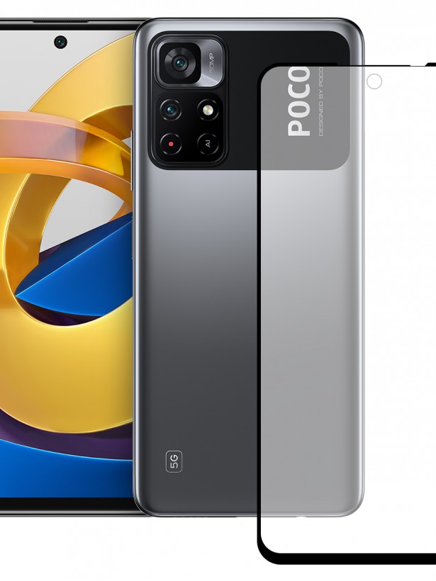 Bufalo Xiaomi Poco M4 Pro 5G Ekran Koruyucu Seramik MAT Nano 9D Tam Kaplama Siyah