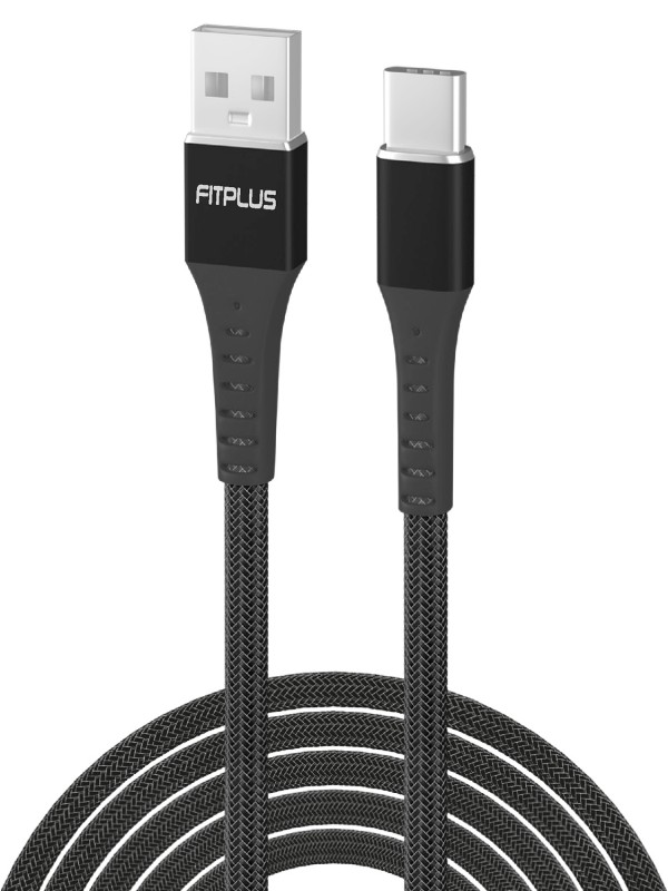 FitPlus Strong ST-113 Type-C Data/Şarj Kablosu 3A 1mt Örgü - Siyah&hellip;