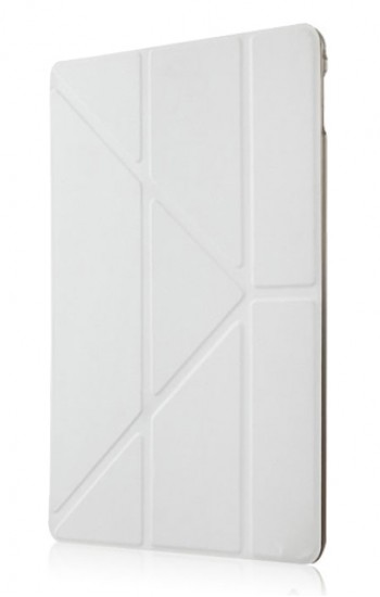 iPad Air 2 Üçgen Çizgili Standlı Kılıf Beyaz&hellip;