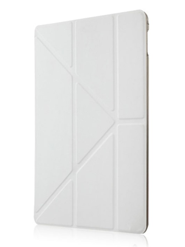iPad Air 2 Üçgen Çizgili Standlı Kılıf Beyaz&hellip;