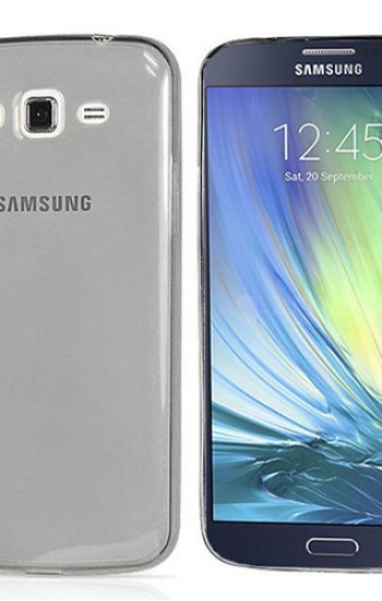 Samsung Galaxy A5 (A500) Kılıf Soft Silikon Şeffaf-Siyah Arka Kapak&hellip;