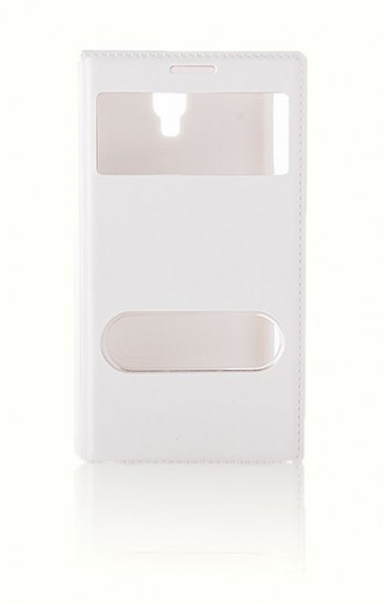 Samsung Note 3 Neo N7500 Dikişli Yan Kapaklı TPU Kılıf Beyaz&hellip;