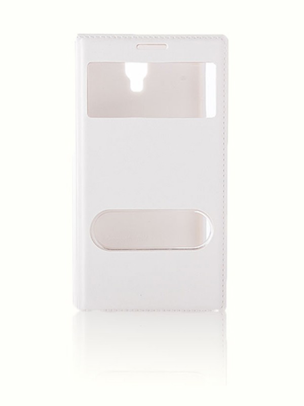 Samsung Note 3 Neo N7500 Dikişli Yan Kapaklı TPU Kılıf Beyaz&hellip;