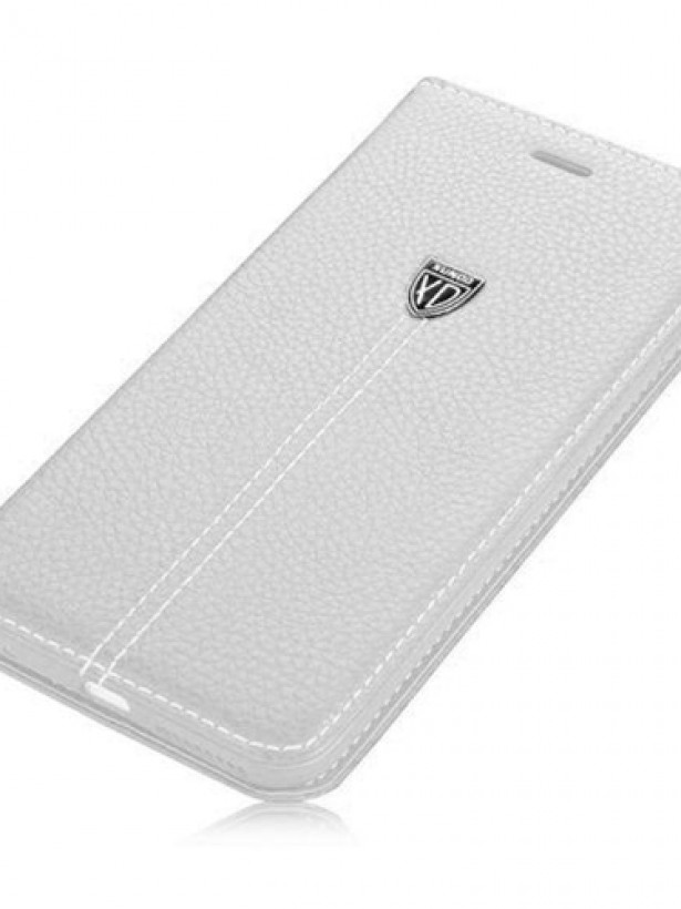 Samsung Galaxy Alpha (G850) Cüzdanlı Gizli Mıknatıslı XUNOD Kılıf Beyaz
